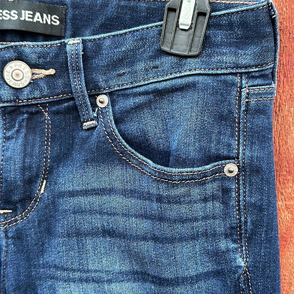 Express Barely Boot Low Rise Boot Cut Jeans Size … - image 4